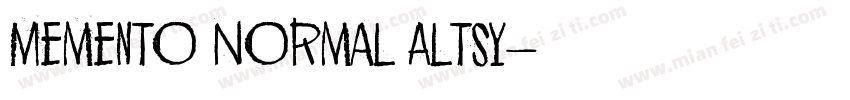 Memento Normal Altsy字体转换